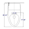 Replacement Soft Closing Toilet Seat for TB108 Hardware Alfi 