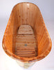 63" Free Standing Cedar Wooden Bathtub Sink Alfi 