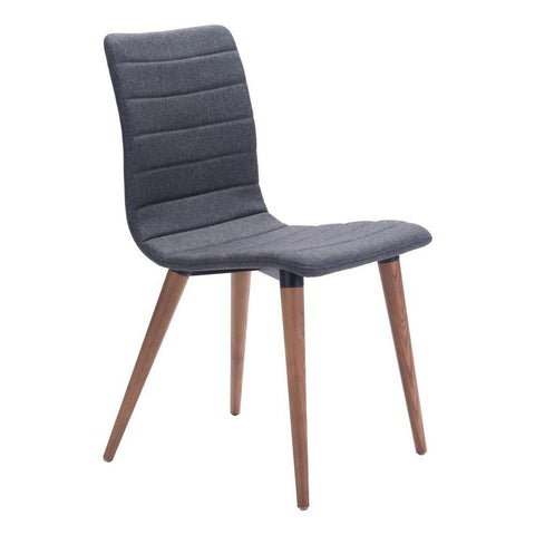 Jericho Dining Chair Gray Set of 2 Furniture Zuo 