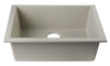 Biscuit 24" Undermount Single Bowl Granite Composite Kitchen Sink Sink Alfi 