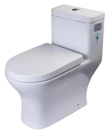Dual Flush One Piece Eco-Friendly High Efficiency Low Flush Ceramic Toilet Toilet Alfi 