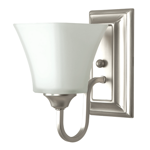 One Light Wall Sconce - Satin Nickel