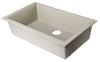 Biscuit 30" Undermount Single Bowl Granite Composite Kitchen Sink Sink Alfi 