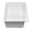 White 33" Double Bowl Drop In Granite Composite Kitchen Sink Sink Alfi 