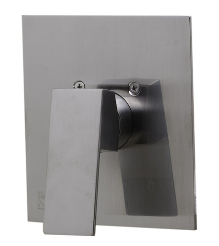 Brushed Nickel Shower Valve Mixer with Square Lever Handle Faucets Alfi 