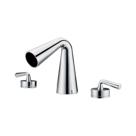 Polished Chrome Widespread Cone Waterfall Bathroom Faucet Faucets Alfi 