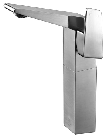 Brushed Nickel Single Hole Tall Bathroom Faucet Faucets Alfi 