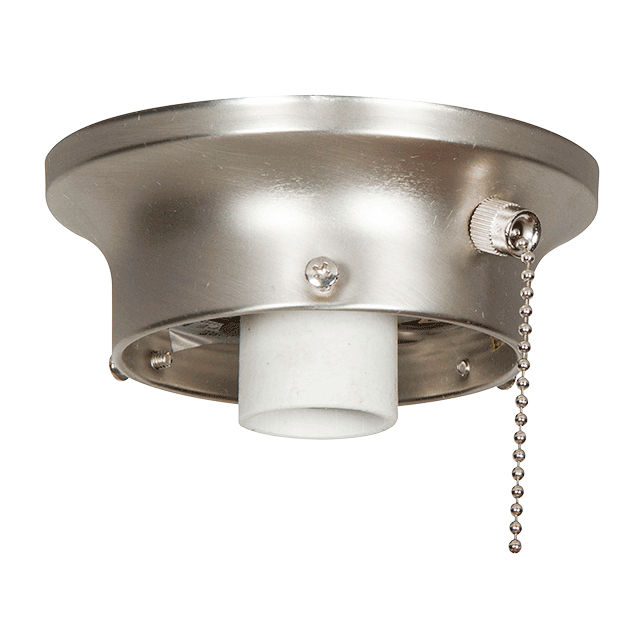 3-1/4 In Collar With Pull Chain - Satin Nickel