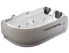 6 ft Left Corner Acrylic White Whirlpool Bathtub for Two Bathtub Alfi 