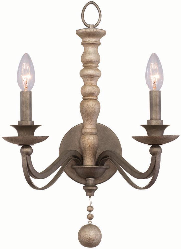 Colony 21"h Dune Silver Wall Sconce Wall Kalco Silver 