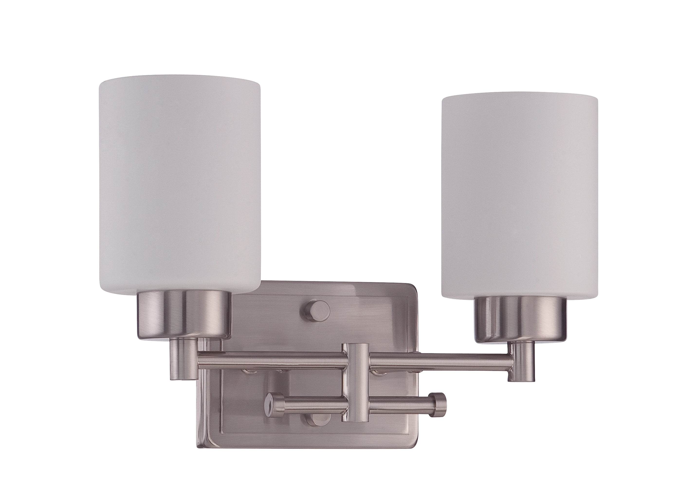 Two Light Vanity - Bright Satin Nickel