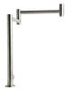 Brushed Stainless Steel Retractable Pot Filler Faucet Faucets Alfi 