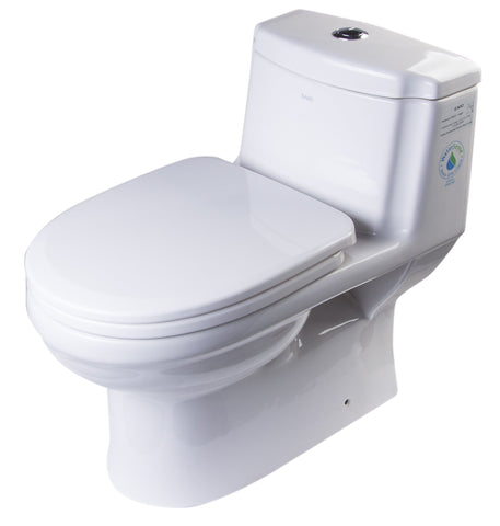Dual Flush One Piece Eco-Friendly High Efficiency Low Flush Ceramic Toilet Toilet Alfi 