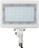Small White LED Area Light (Flood Light) Threaded Mount Architectural Dazzling Spaces 50W 3000k Warm White 
