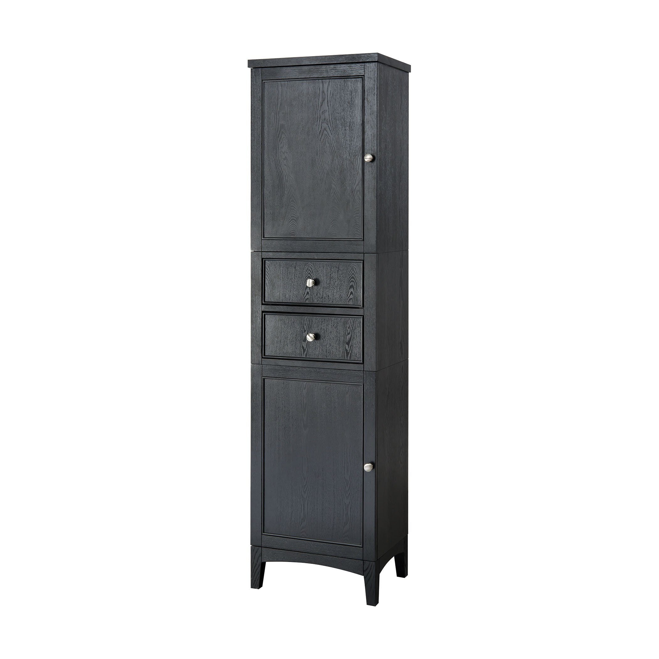 Kent Tall Linen Tower - Brown Ebony Furniture Ryvyr 