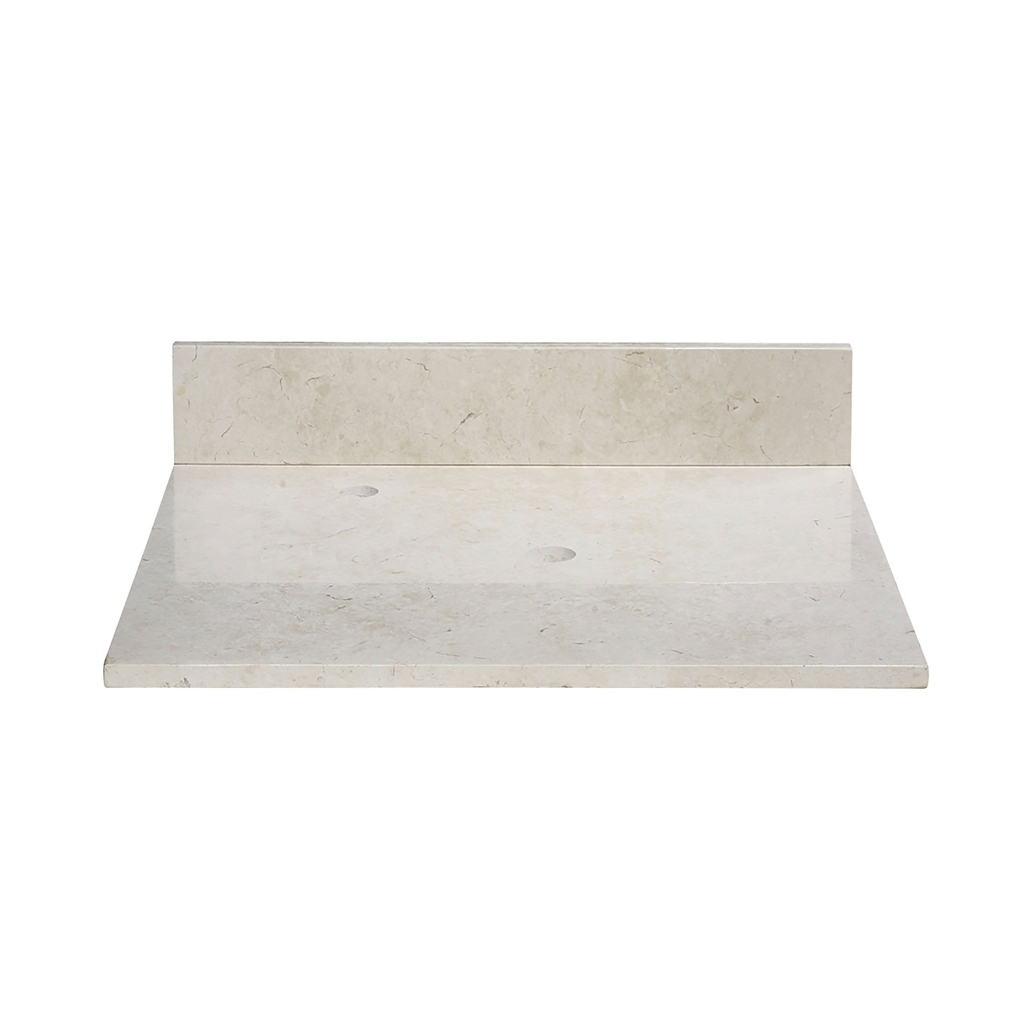 Stone Top - 25-inch for Vessel Sink - Galala Beige Marble Furniture Ryvyr 