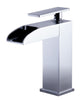 Polished Chrome Single Hole Waterfall Bathroom Faucet Faucets Alfi 