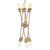 Axel 10 Light Chandelier - Olympic Gold