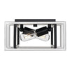 Tribeca Flush Mount - Matte Black with Pewter Accents