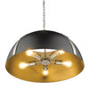 Aldrich 5 Light Pendant - Pewter with Black Shade
