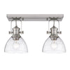 Hines 2 Light Semi-Flush - Pewter