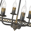 Tudor 4 Light Pendant - Antique Black