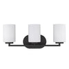 Manhattan 3 Light Bath Vanity - Matte Black