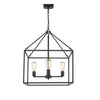 Wesson 4-Light Chandelier - Matte Black