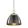 Aldrich Small Pendant?¨ - Pewter with Black Shade