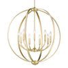 Colson 9 Light Chandelier - Olympic Gold