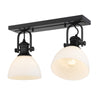 Hines 2 Light Semi-Flush - Matte Black