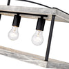 Teagan Linear Pendant - Natural Black with Gray Harbor Accents