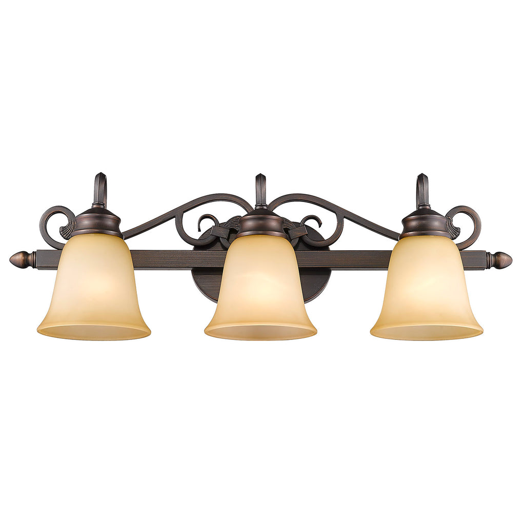 Belle Meade 3 Light Bath Vanity - Rubbed Bronze