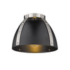 Aldrich Flush Mount - Pewter with Black Shade