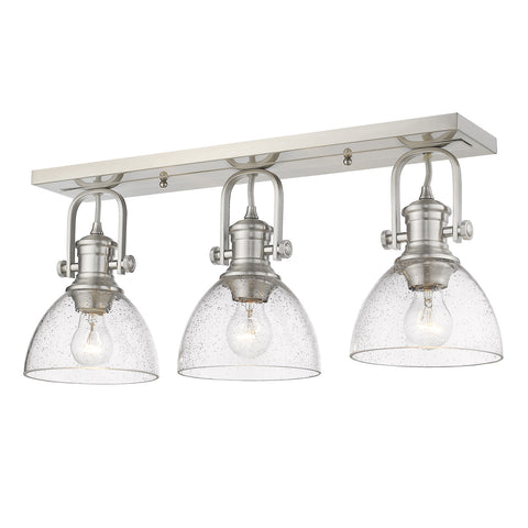 Hines 3 Light Semi-Flush - Pewter