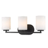 Manhattan 3 Light Bath Vanity - Matte Black