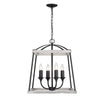 Teagan 4 Light Pendant - Natural Black with Gray Harbor Accents