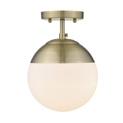 Dixon Semi-Flush - Aged Brass