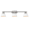 Duncan Semi-Flush - Track Light - Pewter with White Shade