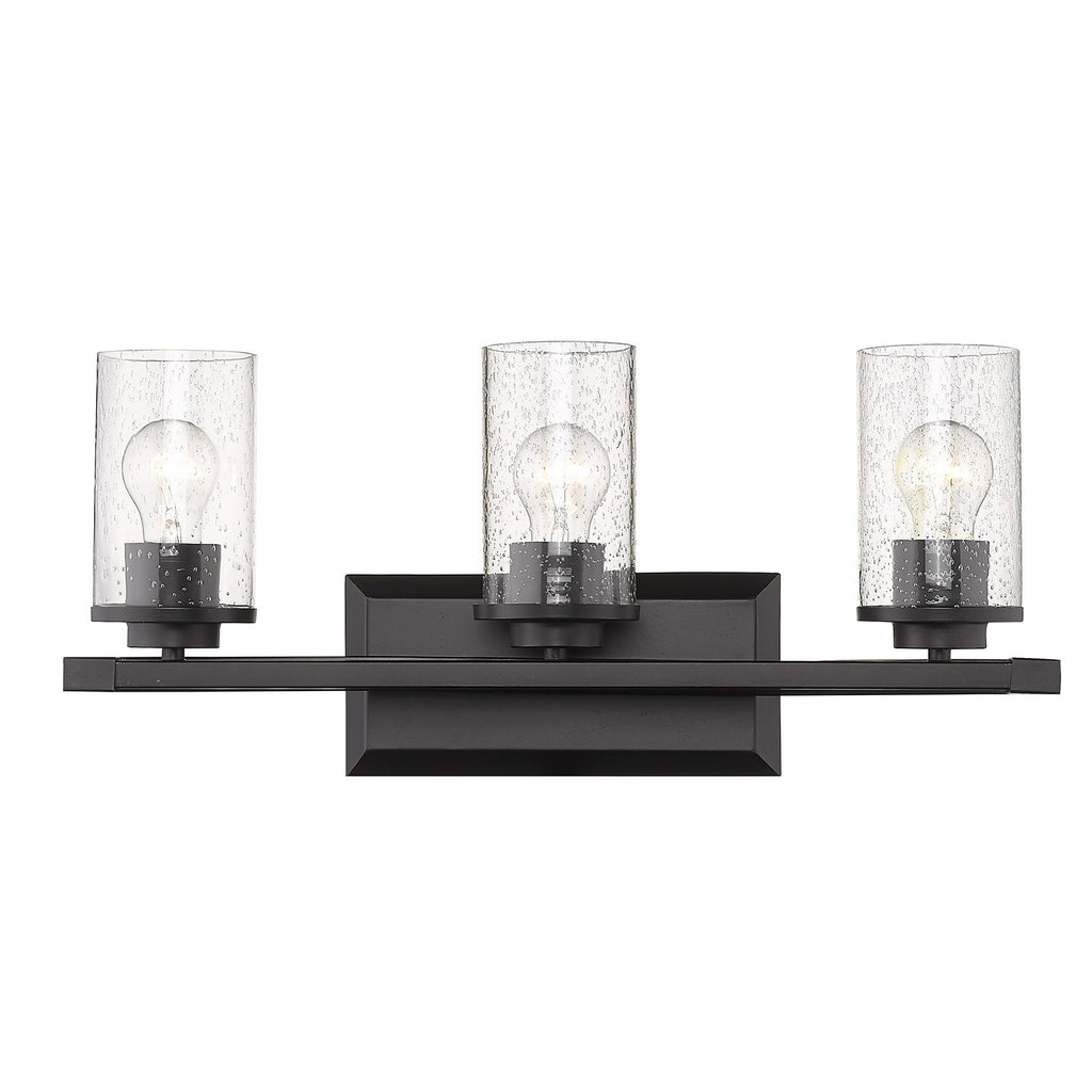 Mercer 3 Light Bath Vanity - Matte Black