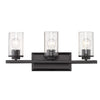 Mercer 3 Light Bath Vanity - Matte Black