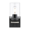 Tribeca Wall Sconce/Bath Vanity - Matte Black with Pewter Accents