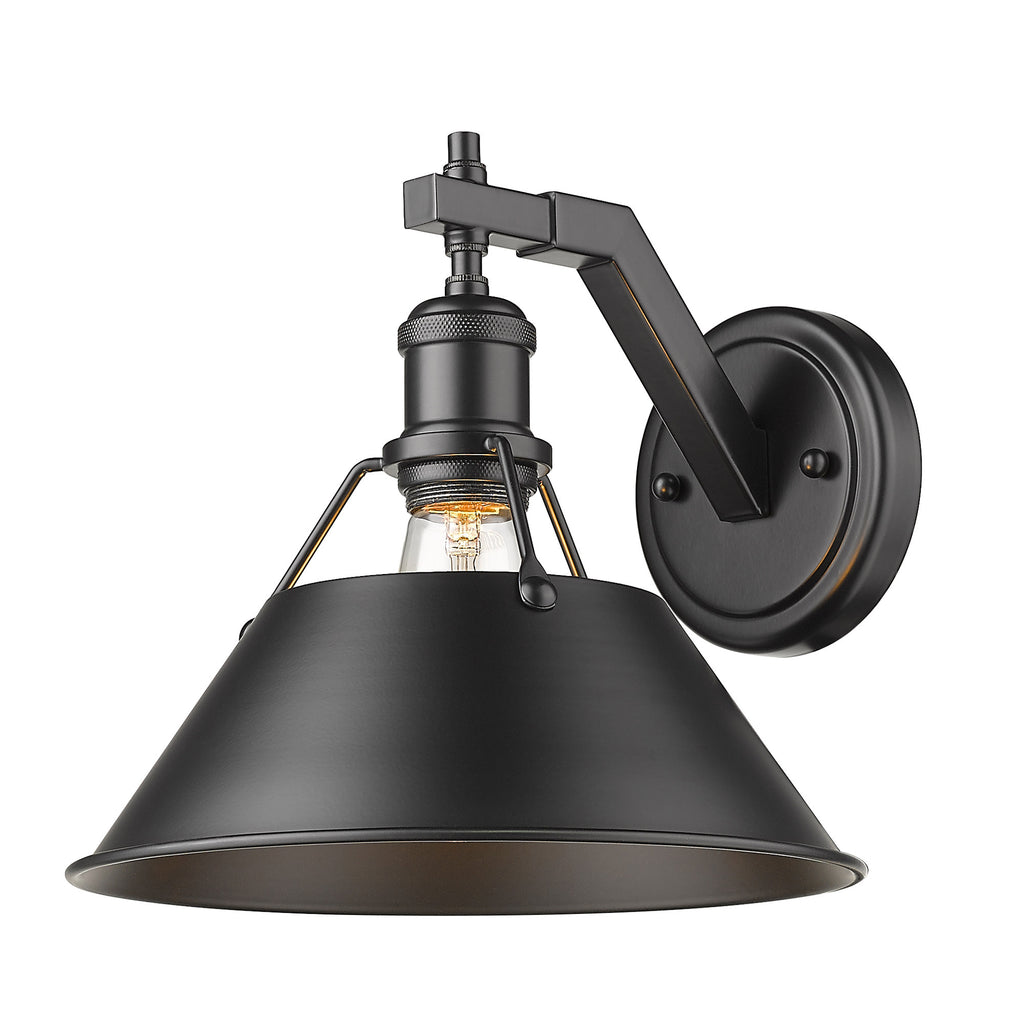 Orwell 1 Light Wall Sconce - Matte Black