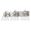 Hines 3 Light Semi-Flush - Pewter