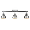 Duncan Semi-Flush - Track Light - Chrome with Pewter Shade