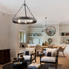 Drew Chandelier - Rubbed Bronze