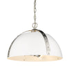 Aldrich 3 Light Pendant - Pewter with White Shade