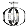 Ariana 3 Light Semi-Flush - Chrome