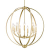 Colson 9 Light Chandelier - Olympic Gold