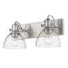 Hines 2 Light Semi-Flush - Pewter